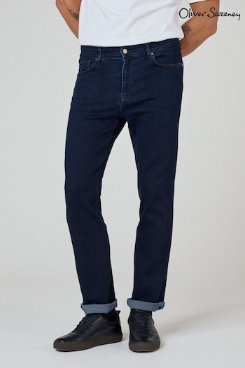 Oliver Sweeney Tapered Fit 100% Cotton Stretch Denim Jeans (AU2536) | £129