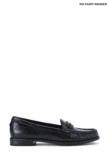 KG Kurt Geiger Mattie Black Loafers (AU2752) | £119