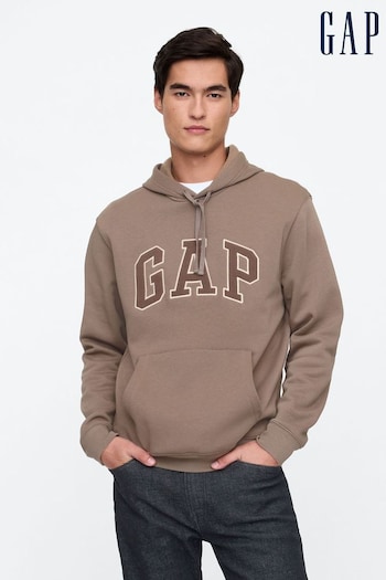 Gap Brown Relaxed Logo Hoodie (AU2868) | £30