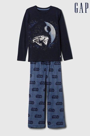 Gap Black Star Wars Pyjama Top & Bottoms Set (5-13yrs) (AU2952) | £30