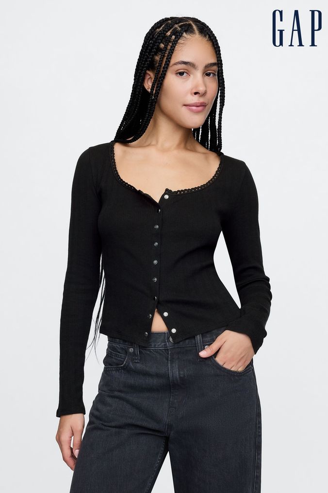 Gap pointelle cardigan discount