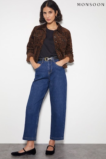 Monsoon Blue Betty High Waist Barrel Jeans (AU3920) | £65