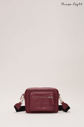 Phase Eight Red Burgundy Leather Bag (AU3964) | £99