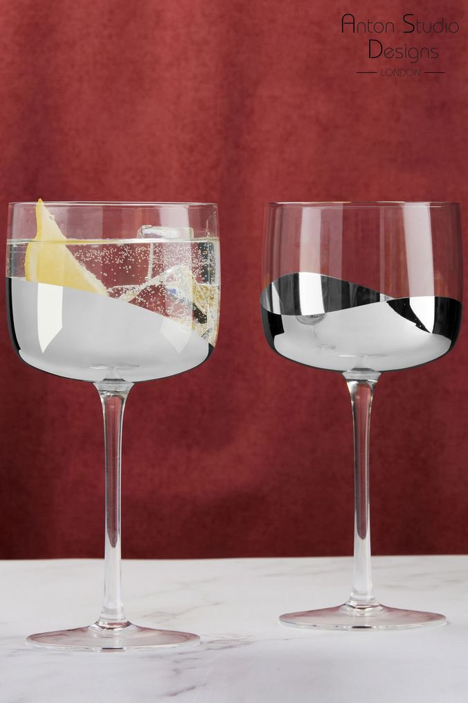 Silver Glasses Silver Wine Glasses Next UK