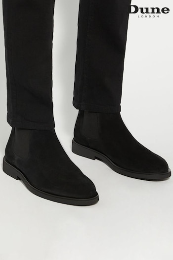 Dune London Black Cromwells Through Sole Chelsea Boots (AU4323) | £130