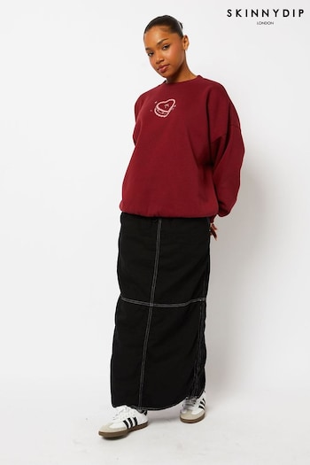 Skinnydip Red Feed Me Cake Sweatshirt (AU4516) | £35