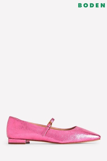 Boden Pink Mary Jane Flats (AU4761) | £0