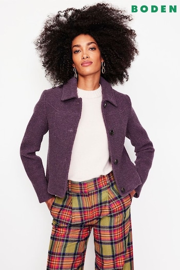 Boden Purple Oxford Boucle Jacket (AU4785) | £0