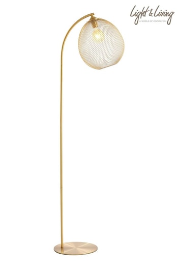 Light & Living Gold Moroc Floor Lamp (AU6185) | £195