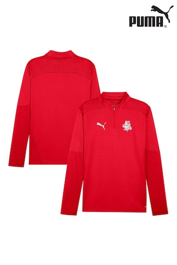 Puma Red Barnsley Training Quarter Zip Top (AU6240) | £55