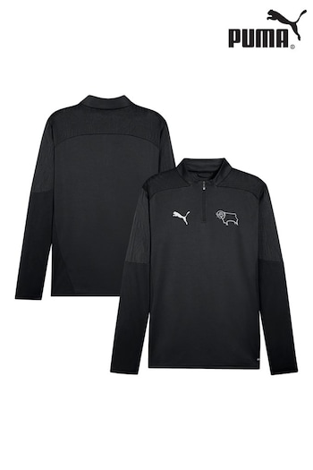 Puma Black Derby County Training Quarter Zip Top (AU6241) | £55