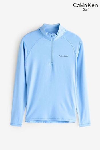 Calvin Klein Golf Blue San Marcos 1/4 Zip Top (AU6330) | £80