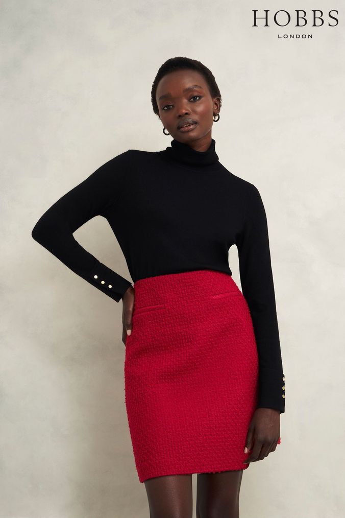 Basic red mini skirt outlet