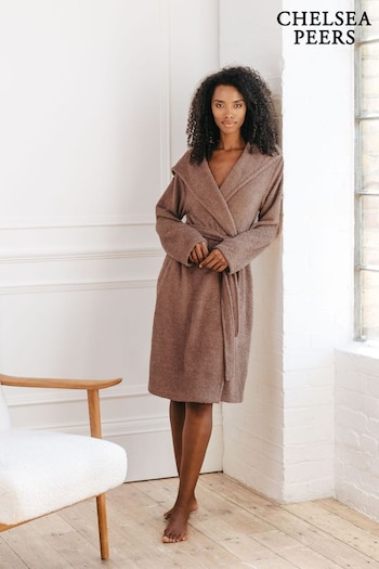 Chelsea Peers Brown Fleece Teddy Dressing Gown (AU6442) | £65