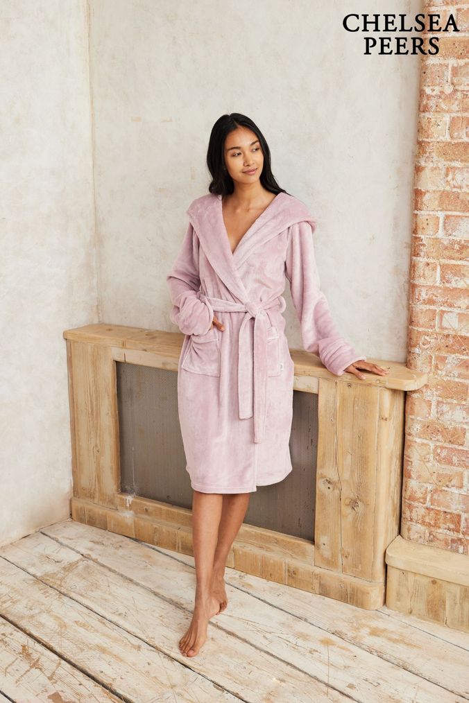 Pink short dressing gown store