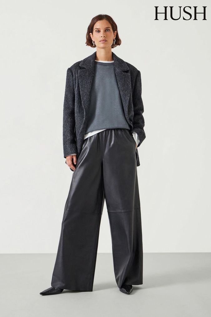 Next ladies leather look trousers sales