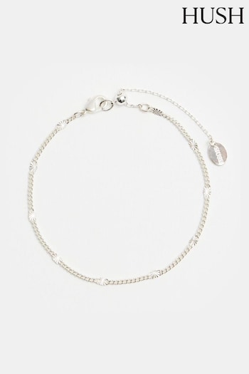 Hush Silver Tone Violet Chain Bracelet (AU7102) | £26