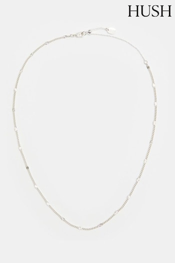 Hush Silver Tone Violet Chain Necklace (AU7171) | £32