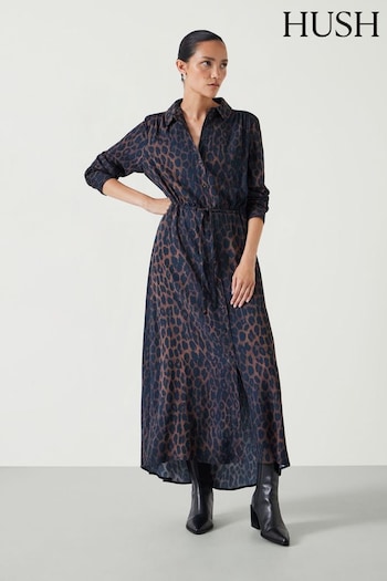 Hush Animal Rosey Midi Shirt Dress (AU7201) | £120