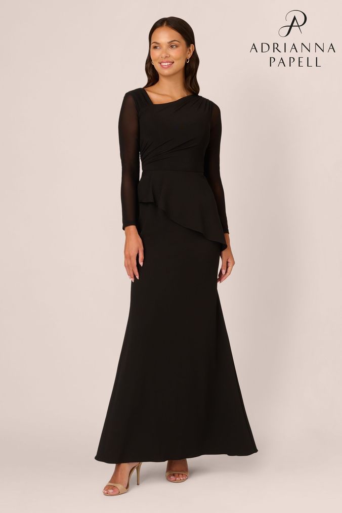 Black adrianna papell dress online