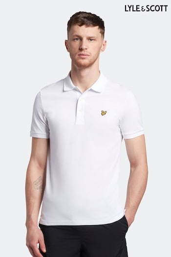 Lyle & Scott White Plain Polo Shirt (AU7417) | £55