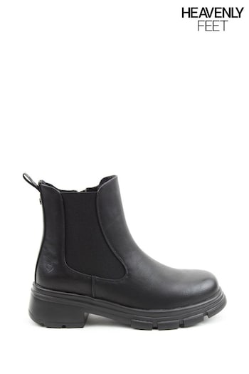 Heavenly Feet Remy Ankle Black Boots (AU7448) | £0