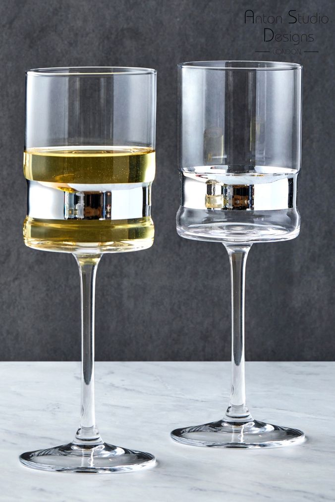 Silver Glasses Silver Wine Glasses Next UK