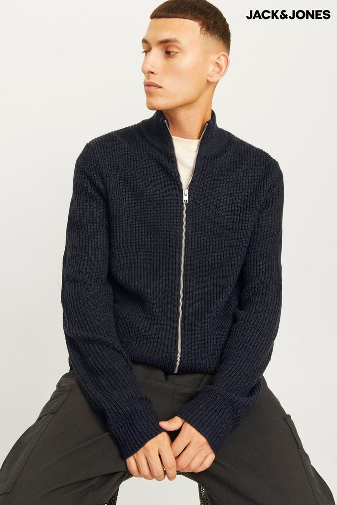 Next mens zip cardigans hot sale