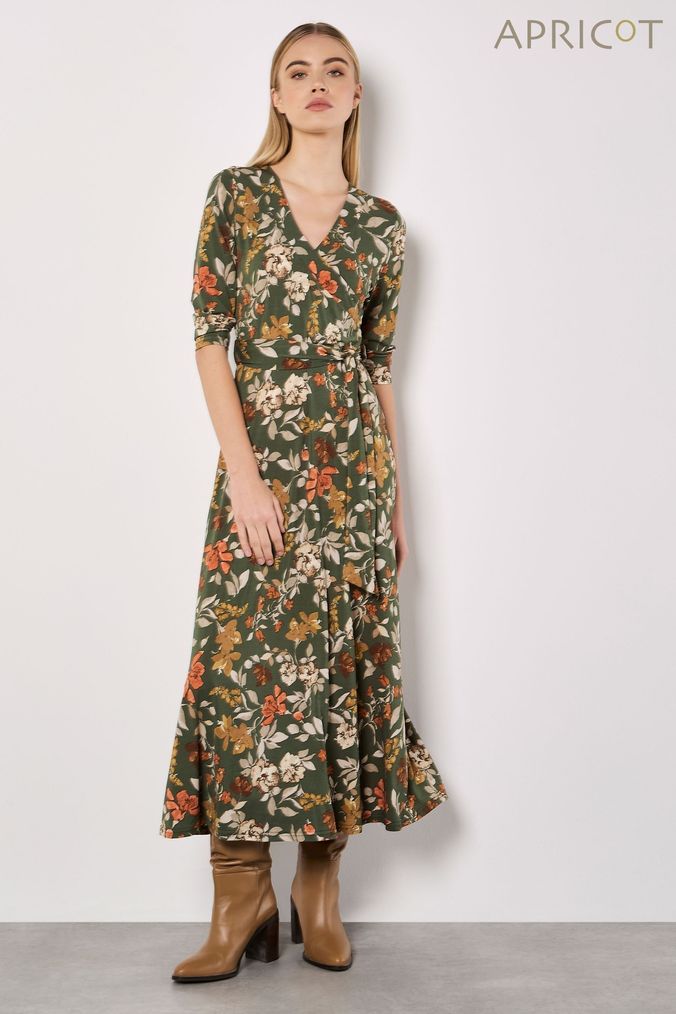 Green floral dress next outlet