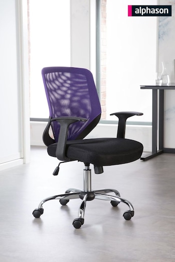 Alphason Purple Mesh Back Operator Office Chair (AU8801) | £140