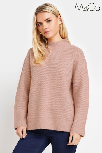 M&Co Pink Petite Premium Jumper (AU9070) | £39