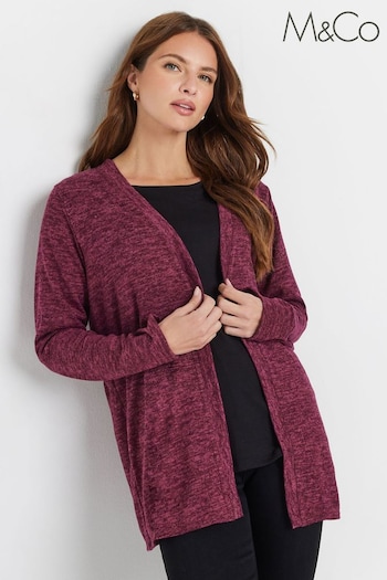 M&Co Red Plain Cardigan (AU9094) | £28