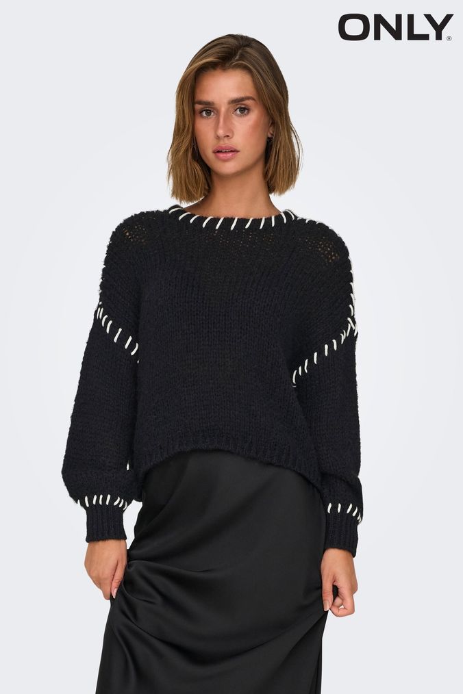 Next womens black jumpers store