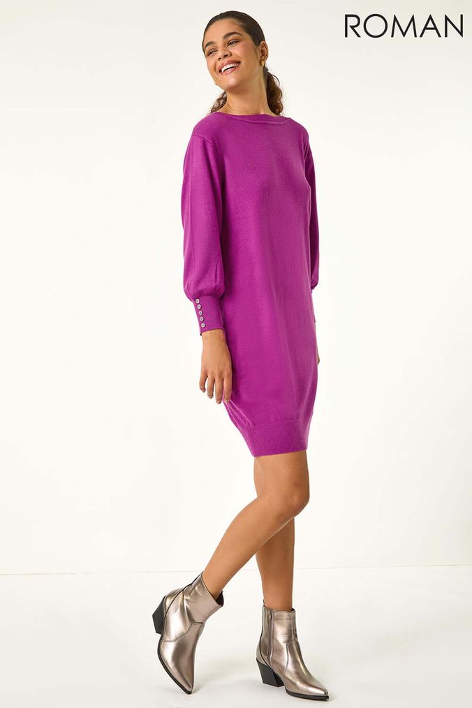 Buy Women s Purple Jumper Dress Dresses Online Next UK