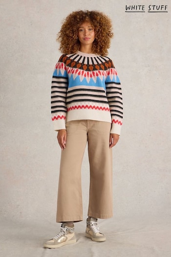 White Stuff Natural Allie Fairisle Pattern Jumper (AV0901) | £65