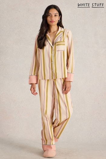 White Stuff White Nina Organic Stripe PJ Shirt (AV0970) | £35