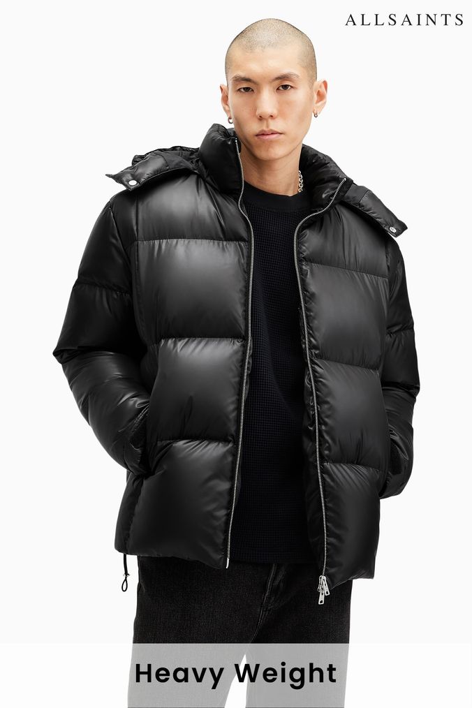 All saints mens puffer jacket clearance
