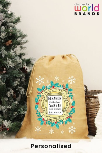 Personalised Friends Xmas Hessian Sack by Character World (AV1701) | £20