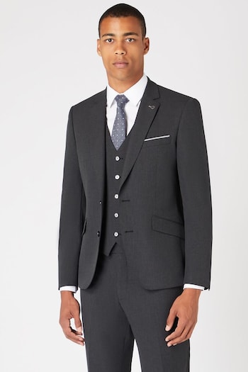 Remus Uomo Grey Tapered Fit Stretch Mix and Match Suit Jacket (AV2427) | £160