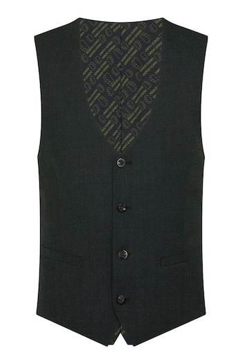 Remus Uomo Green Tapered Fit Stretch Waistcoat (AV2430) | £69