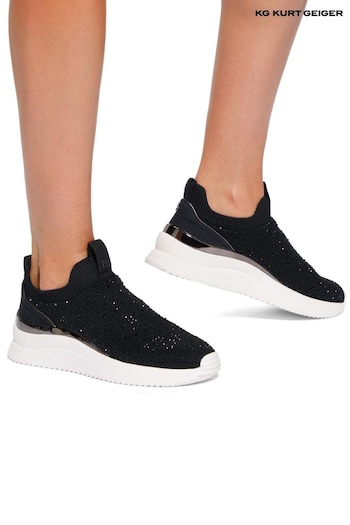 KG Kurt Geiger Layla Knit Slip On Bling Trainers (AV2468) | £99