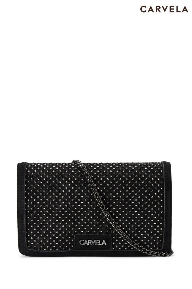 Carvela black clutch bag hotsell