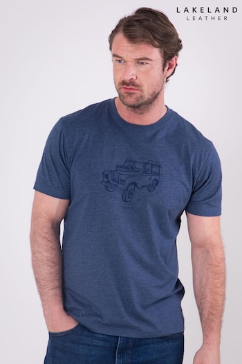 Lakeland Clothing Blue Printed 100% Cotton T-Shirt (AV3009) | £25