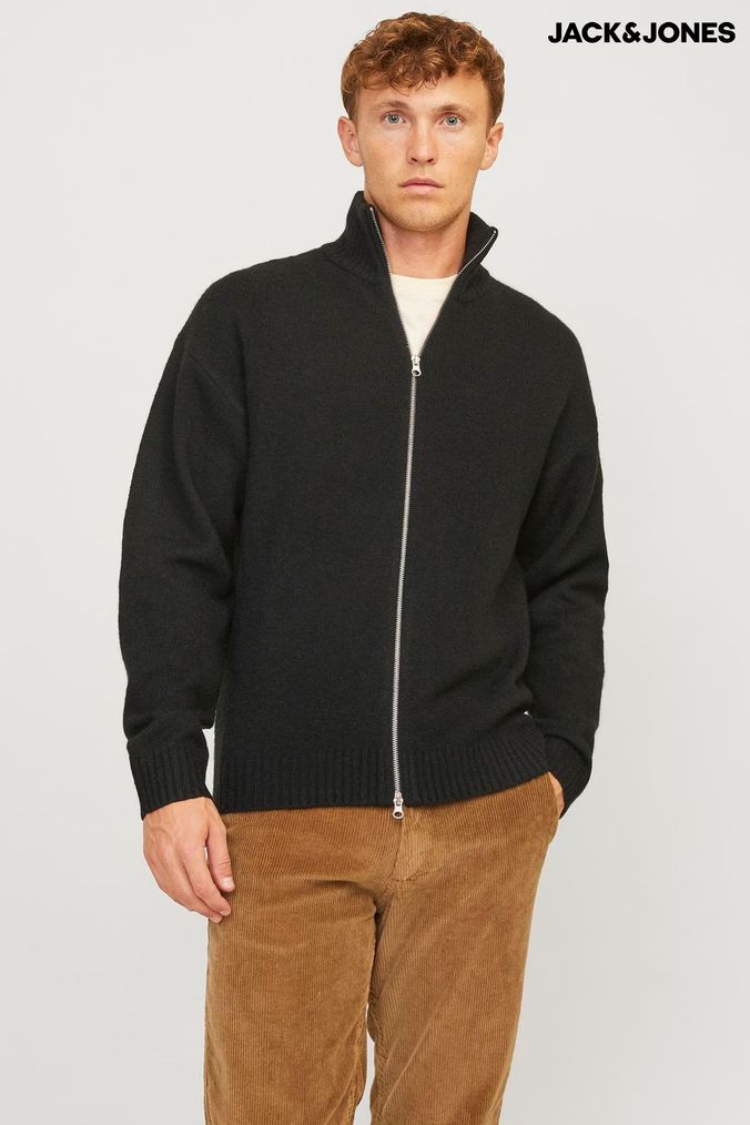 Next mens zip cardigans online