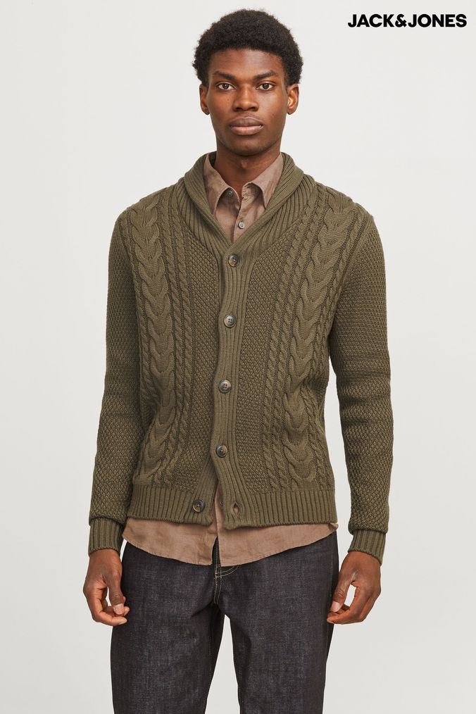 Buy Men s Cardigans Cable Knitwear Online Next UK