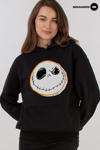 Brands In Black Women Disney The Nightmare Before Christmas Face Hoodie (AV3706) | £41