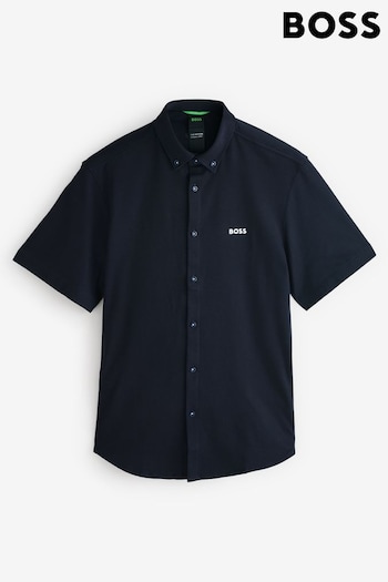 BOSS Blue Chrome Motion Regular Fit Cotton Oxford Shirt (AV3952) | £99