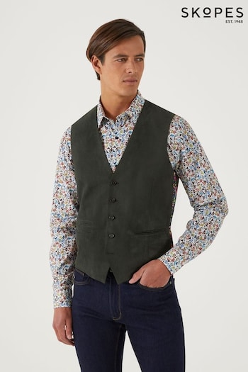 Skopes Olive Green Camplin Waistcoat (AV4045) | £45