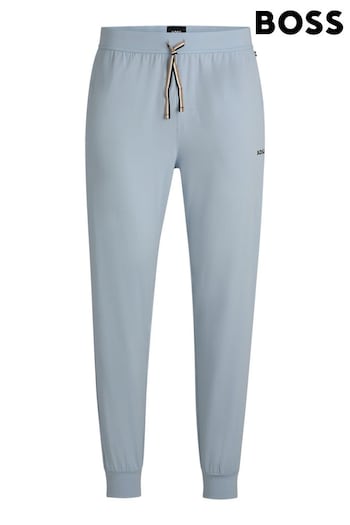 BOSS Blue/white Stretch Cotton Pyjama Bottoms (AV4331) | £59