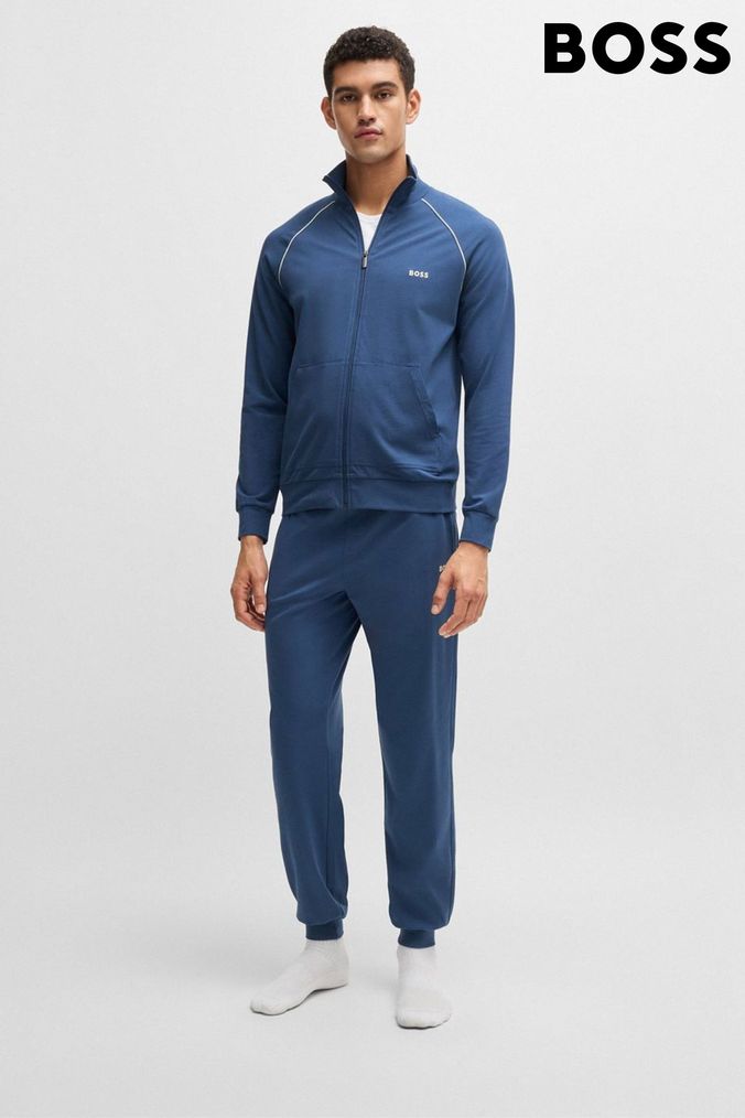 Hugo boss joggers blue deals